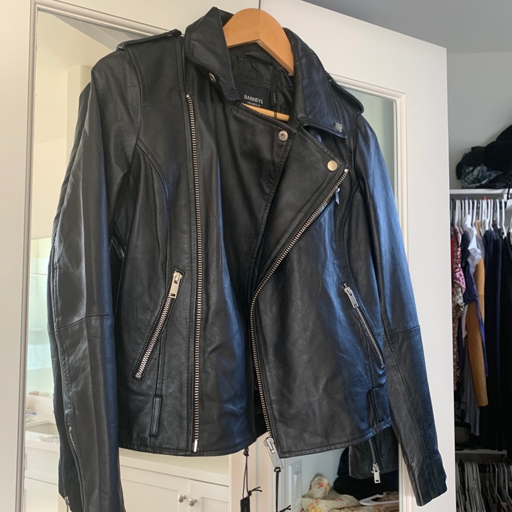 Barney’s originals leather jacket